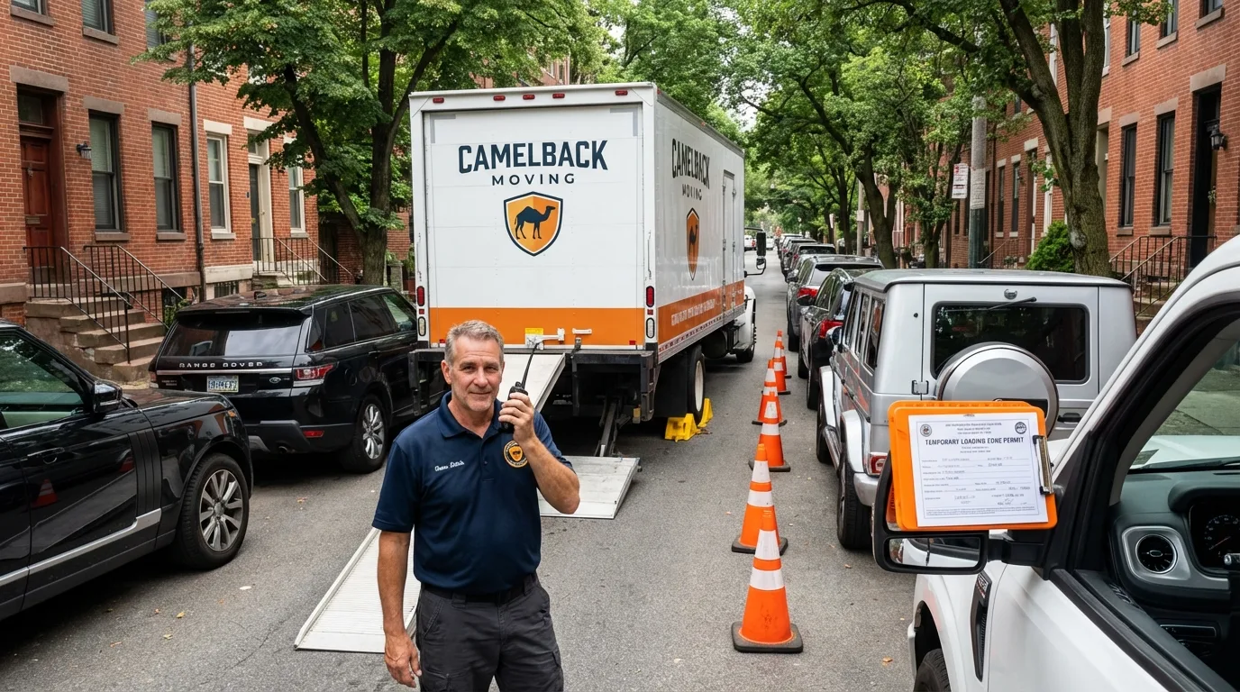 City street loading permit setup in Davidsville, PA